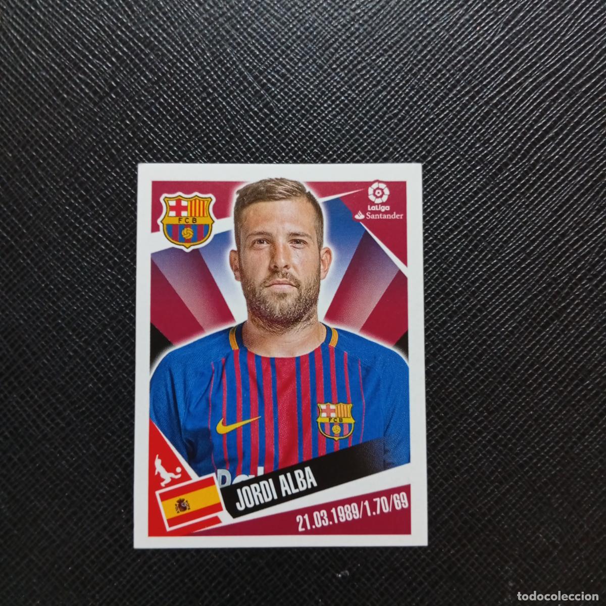 Cartes &agrave; collectionner de Football: 45 JORDI ALBA BARCELONA PANINI 2017 2018 CROMO FUTBOL 17 18 - SIN PEGAR - A75 PG30
