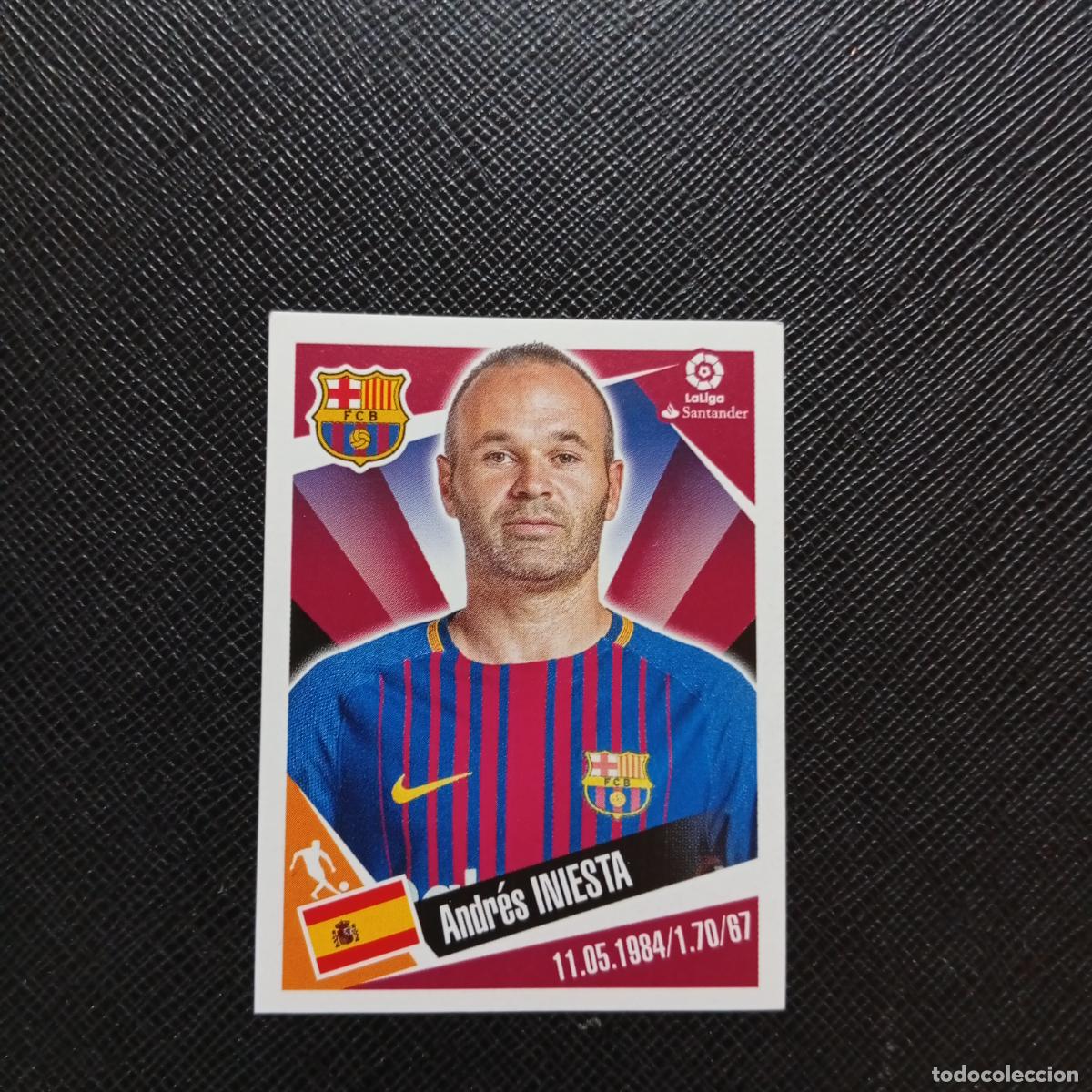 Cromos de f&uacute;tbol: 48 INIESTA BARCELONA PANINI 2017 2018 CROMO FUTBOL 17 18 - SIN PEGAR - A75 PG39