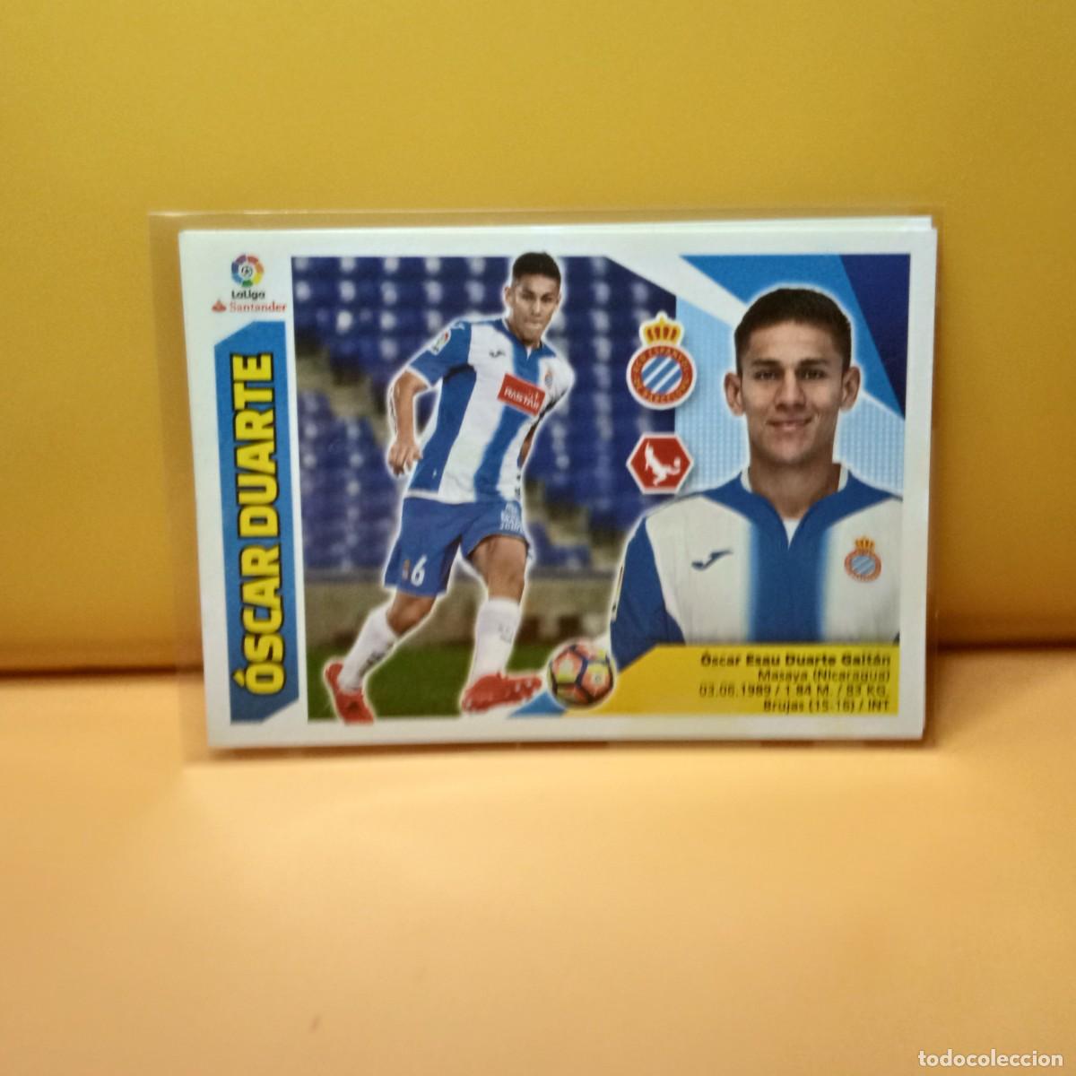 Cromos de f&uacute;tbol: EDICIONES ESTE 2017 2018 17 18 R.C.D ESPANYOL &Oacute;SCAR DUARTE 5B 5 B