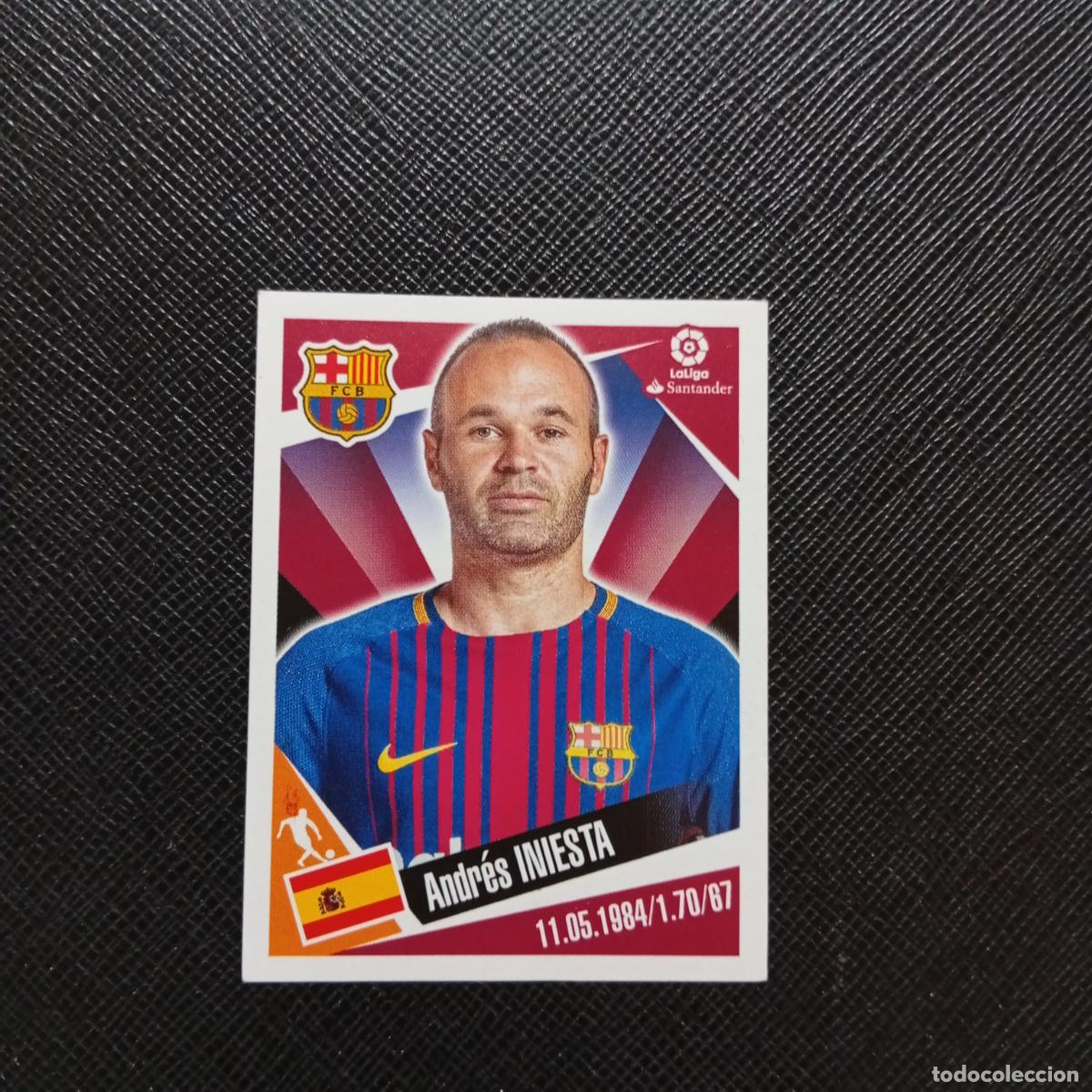 Cromos de f&uacute;tbol: 48 INIESTA BARCELONA PANINI 2017 2018 CROMO FUTBOL 17 18 - SIN PEGAR - A75 PG48
