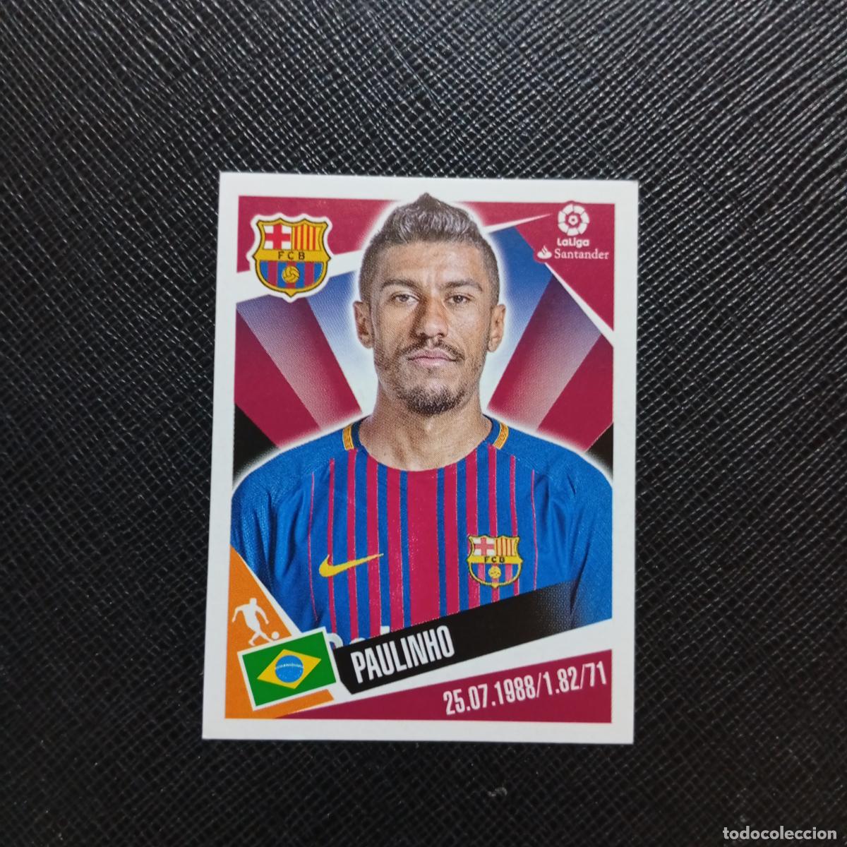 Cromos de f&uacute;tbol: 49 PAULINHO BARCELONA PANINI 2017 2018 CROMO FUTBOL 17 18 - SIN PEGAR - A75 PG39