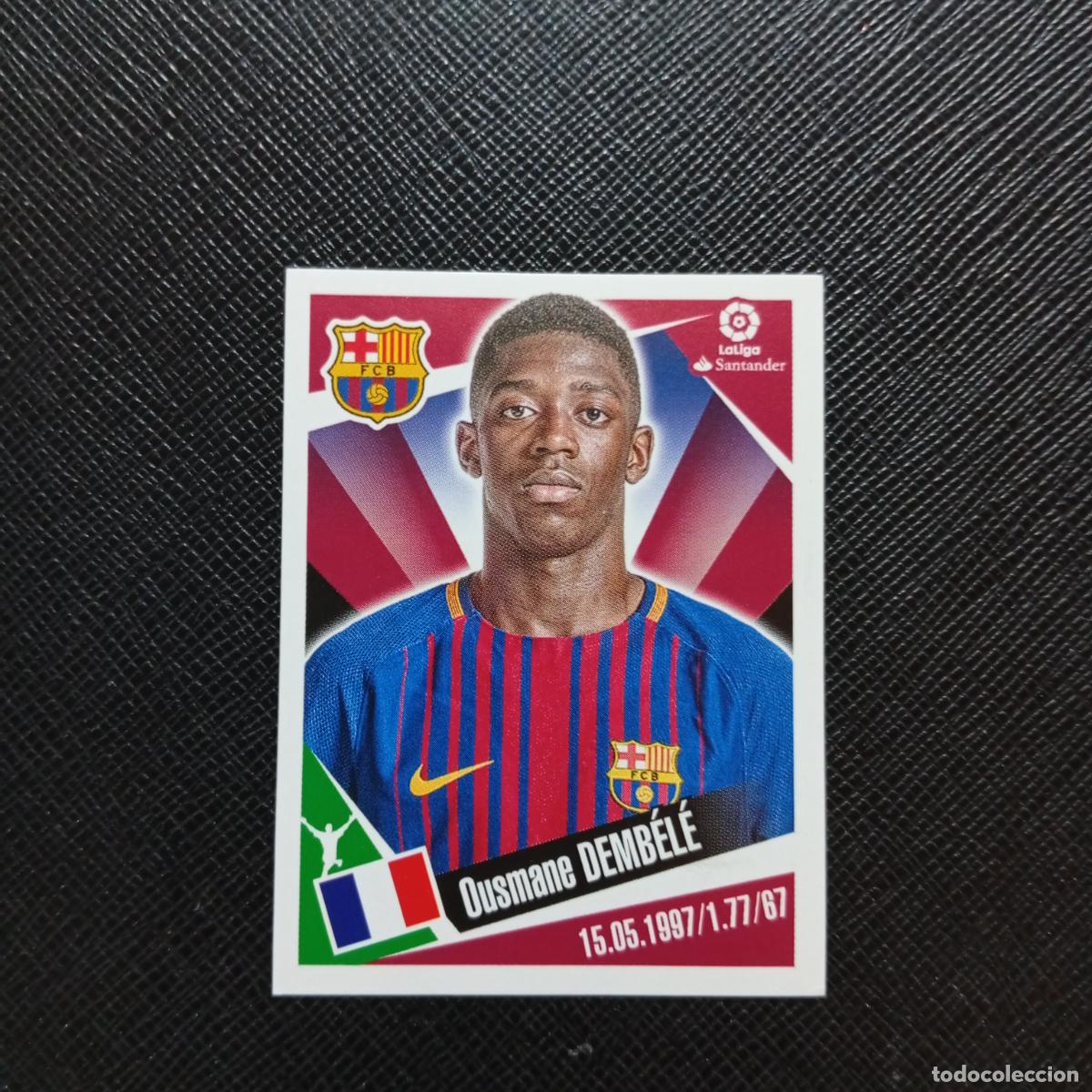 Cromos de f&uacute;tbol: 54 DEMBELE BARCELONA PANINI 2017 2018 CROMO FUTBOL 17 18 - SIN PEGAR - A75 PG39