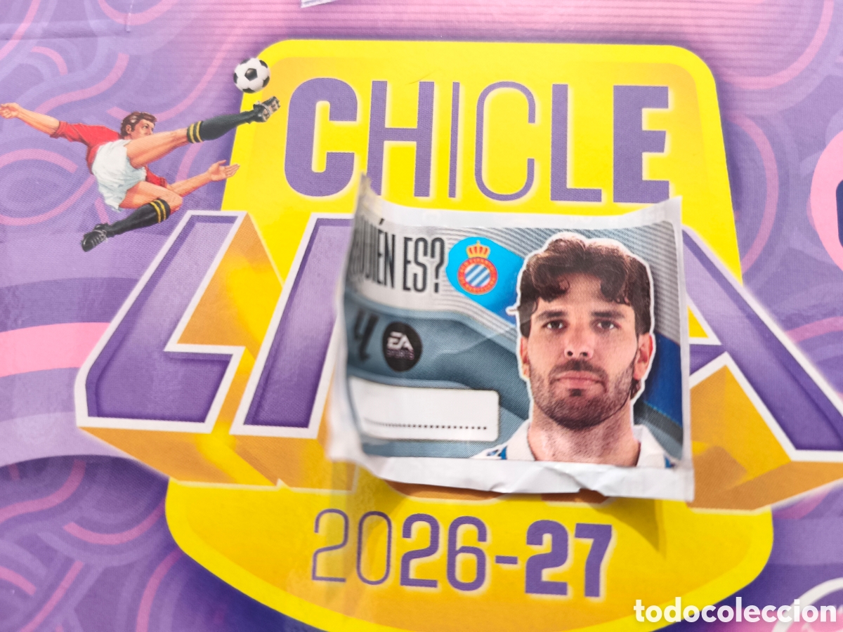 Cromos de f&uacute;tbol: Cabrera &iquest;Qui&eacute;n es? Chicle liga este 26/27 Espanyol
