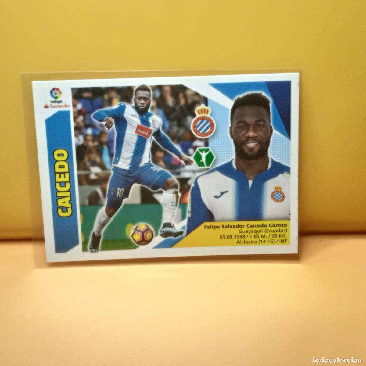Cromos de f&uacute;tbol: EDICIONES ESTE 2017 2018 17 18 R.C.D ESPANYOL CAICEDO 15A 15 A