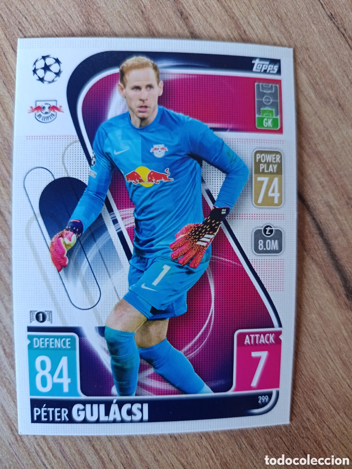 Cromos de f&uacute;tbol: 299 Gulacsi CHAMPIONS LEAGUE MATCH ATTAX TOPPS 2021-2022 21-22