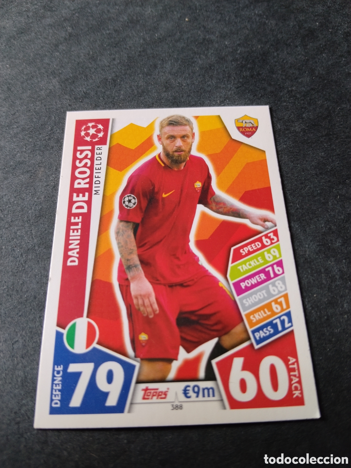 Cromos de f&uacute;tbol: Cromo futbol Topps Match Attax, Daniele de Rossi