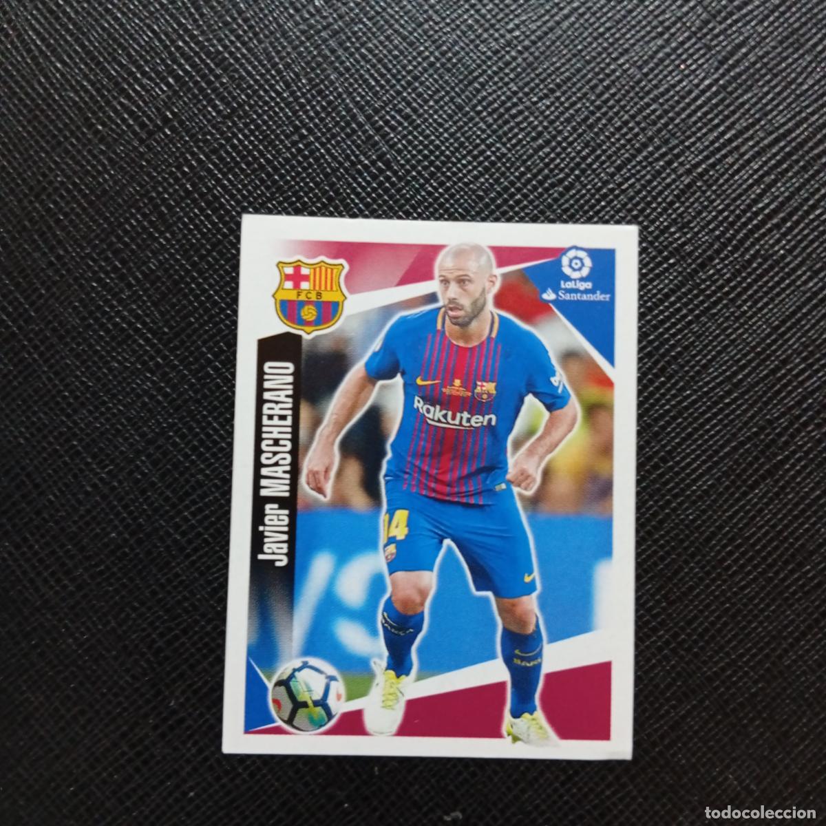 Cromos de f&uacute;tbol: 65 MASCHERANO BARCELONA PANINI 2017 2018 CROMO FUTBOL 17 18 - SIN PEGAR - A75 PG48