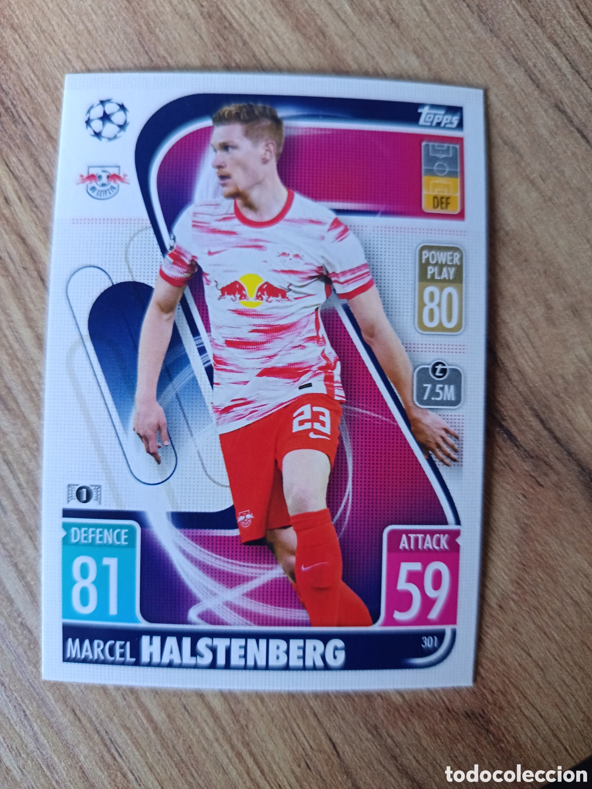 Cromos de f&uacute;tbol: 301 Halstenberg CHAMPIONS LEAGUE MATCH ATTAX TOPPS 2021-2022 21-22