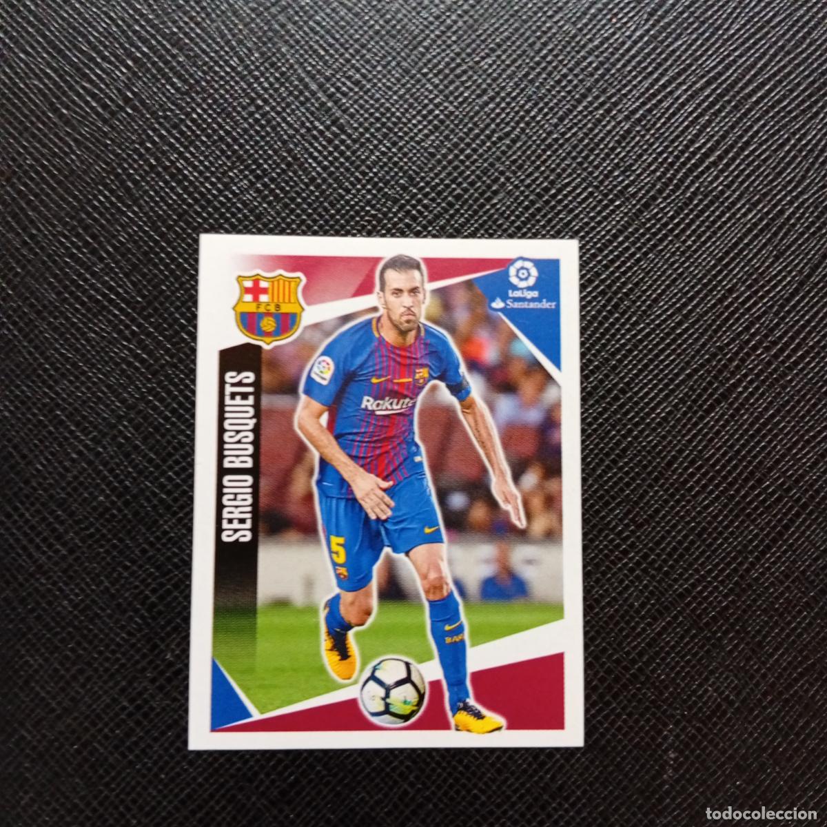 Cromos de f&uacute;tbol: 67 SERGIO BUSQUETS BARCELONA PANINI 2017 2018 CROMO FUTBOL 17 18 - SIN PEGAR - A75 PG57
