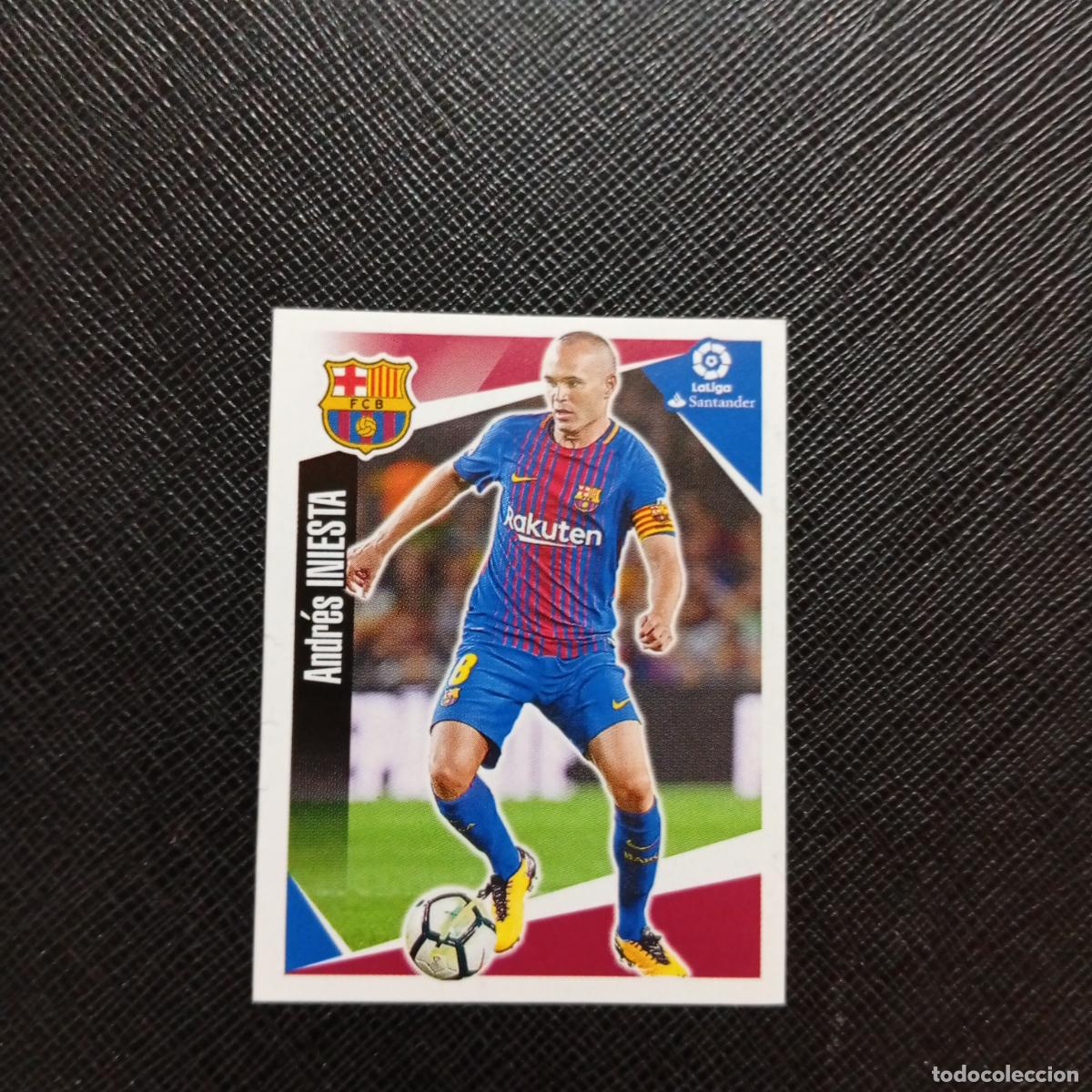 Cromos de Futebol: 69 INIESTA BARCELONA PANINI 2017 2018 CROMO FUTBOL 17 18 - SIN PEGAR - A75 PG57