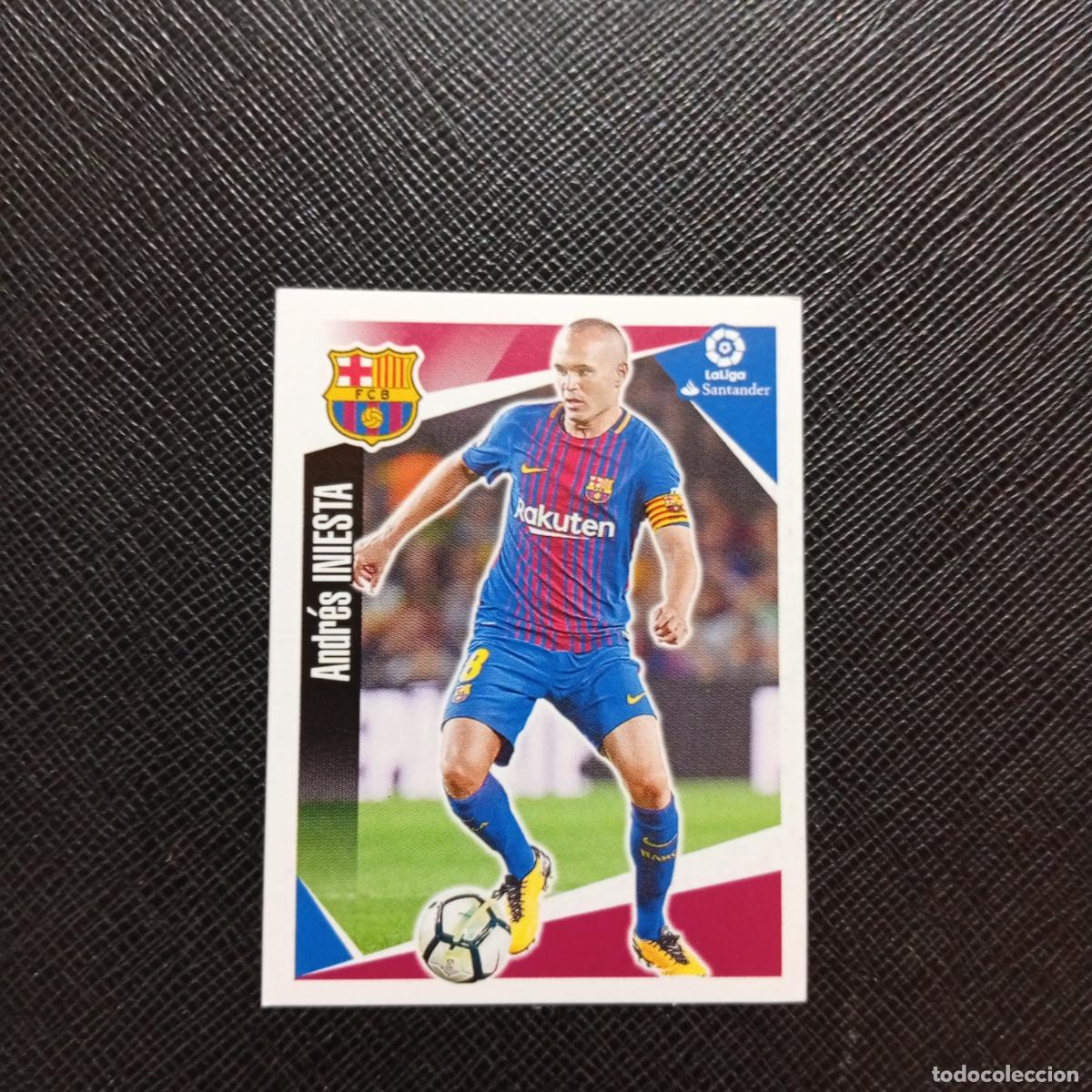 Cromos de Futebol: 69 INIESTA BARCELONA PANINI 2017 2018 CROMO FUTBOL 17 18 - SIN PEGAR - A75 PG57 B