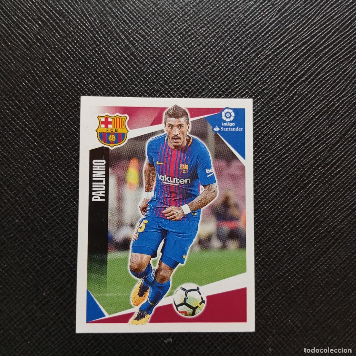 Cromos de f&uacute;tbol: 70 PAULINHO BARCELONA PANINI 2017 2018 CROMO FUTBOL 17 18 - SIN PEGAR - A75 PG57