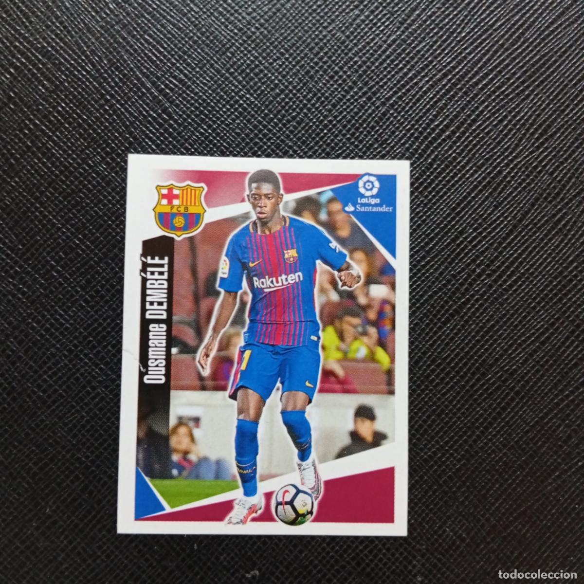 Cromos de f&uacute;tbol: 73 DEMBELE BARCELONA PANINI 2017 2018 CROMO FUTBOL 17 18 - SIN PEGAR - A75 PG57 B