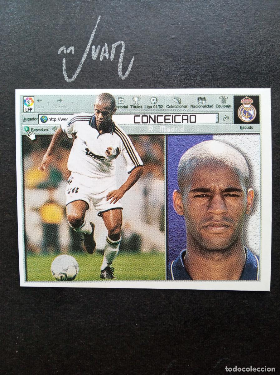 Cromos de f&uacute;tbol: CONCEI&Ccedil;AO REAL MADRID BRASIL ⚽ COLECCIONES ESTE &reg; 2001 2002 LIGA 01 02 SIN PEGAR NUNCA PEGADO NUEVO