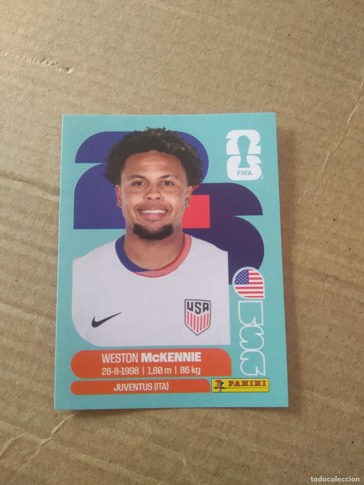 Cromos de f&uacute;tbol: USA 10 WESTON MCKENNIE ESTADOS UNIDOS USA CROMO FUTBOL PANINI MUNDIAL 2026 WORLD CUP COPA DEL MUNDO