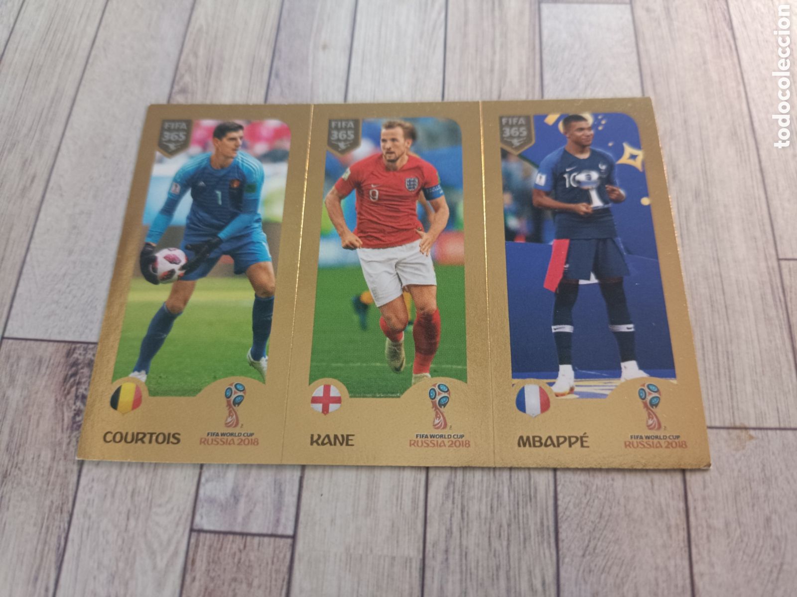 Cromos de f&uacute;tbol: 415 MBAPPE HARRY KANE COURTOIS MUNDIAL 2018 STICKER PANINI FIFA 365 2018 2019 18 19 BLUE EDITION