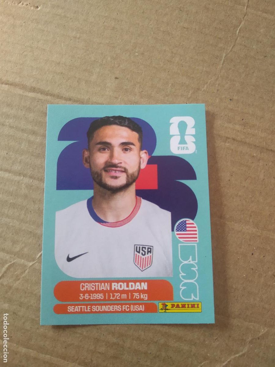 Cromos de f&uacute;tbol: USA 11 CRISTIAN ROLDAN ESTADOS UNIDOS USA CROMO FUTBOL PANINI MUNDIAL 2026 WORLD CUP COPA DEL MUNDO