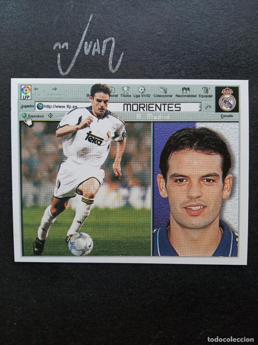 Cromos de f&uacute;tbol: MORIENTES REAL MADRID ESPA&Ntilde;A ⚽ COLECCIONES ESTE &reg; 2001 2002 LIGA 01 02 SIN PEGAR NUNCA PEGADO NUEVO