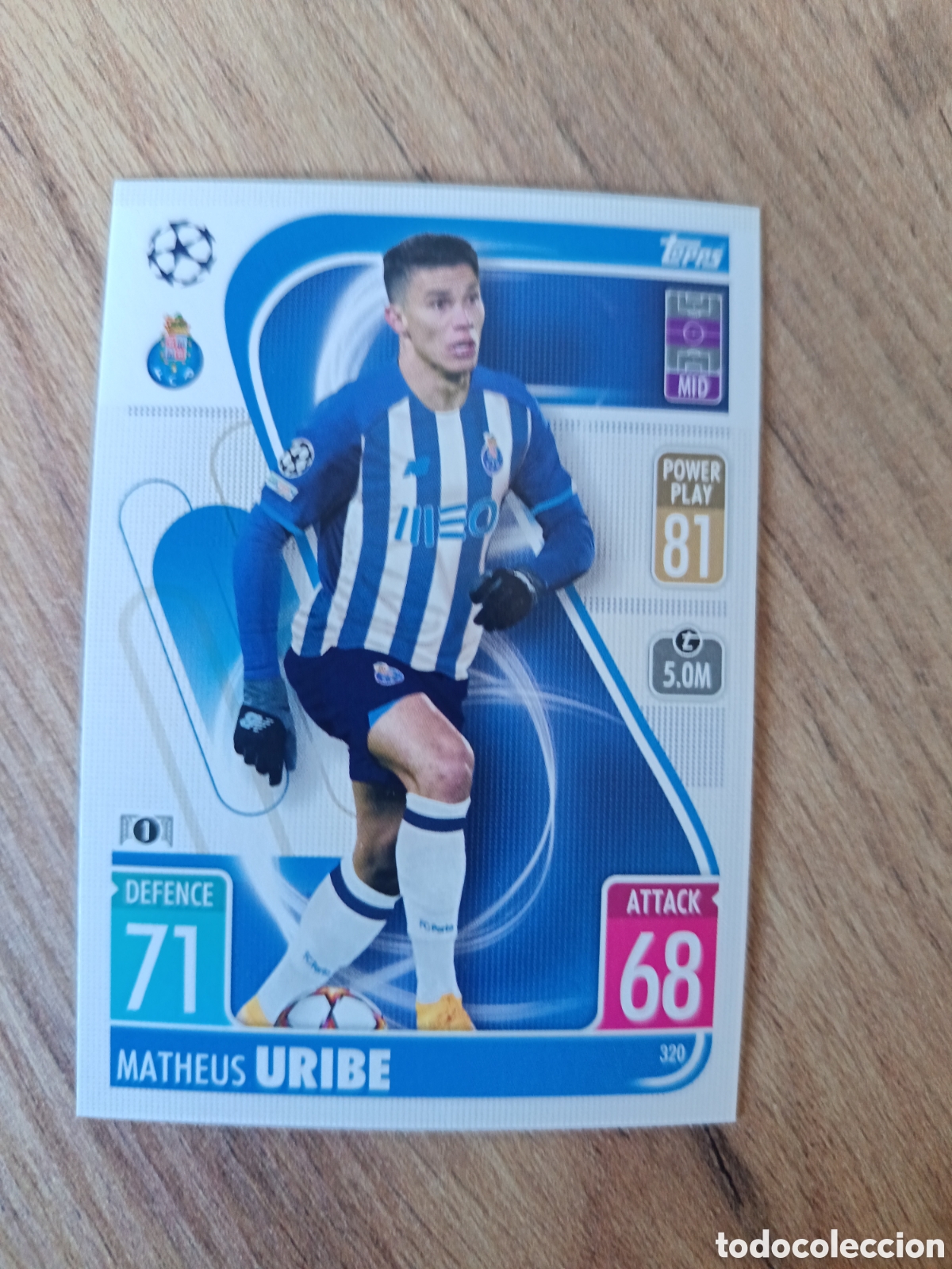 Cromos de f&uacute;tbol: 320 Uribe CHAMPIONS LEAGUE MATCH ATTAX TOPPS 2021-2022 21-22