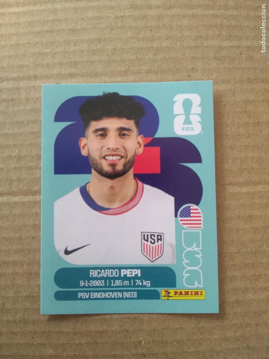 Cromos de Futebol: USA 18 RICARDO PEPI ESTADOS UNIDOS USA CROMO FUTBOL PANINI MUNDIAL 2026 WORLD CUP COPA DEL MUNDO