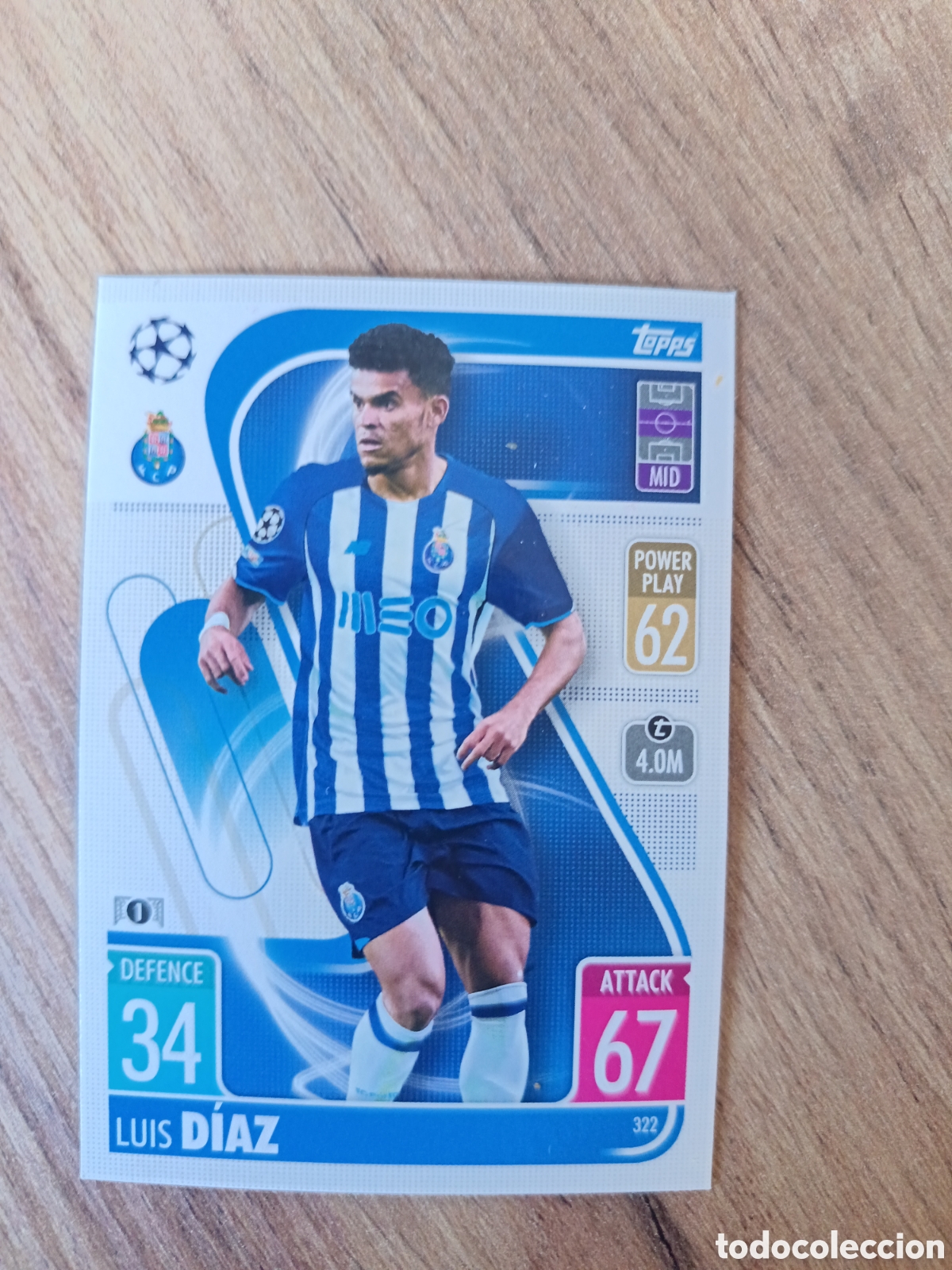 Cromos de Futebol: 322 Luis D&iacute;az CHAMPIONS LEAGUE MATCH ATTAX TOPPS 2021-2022 21-22