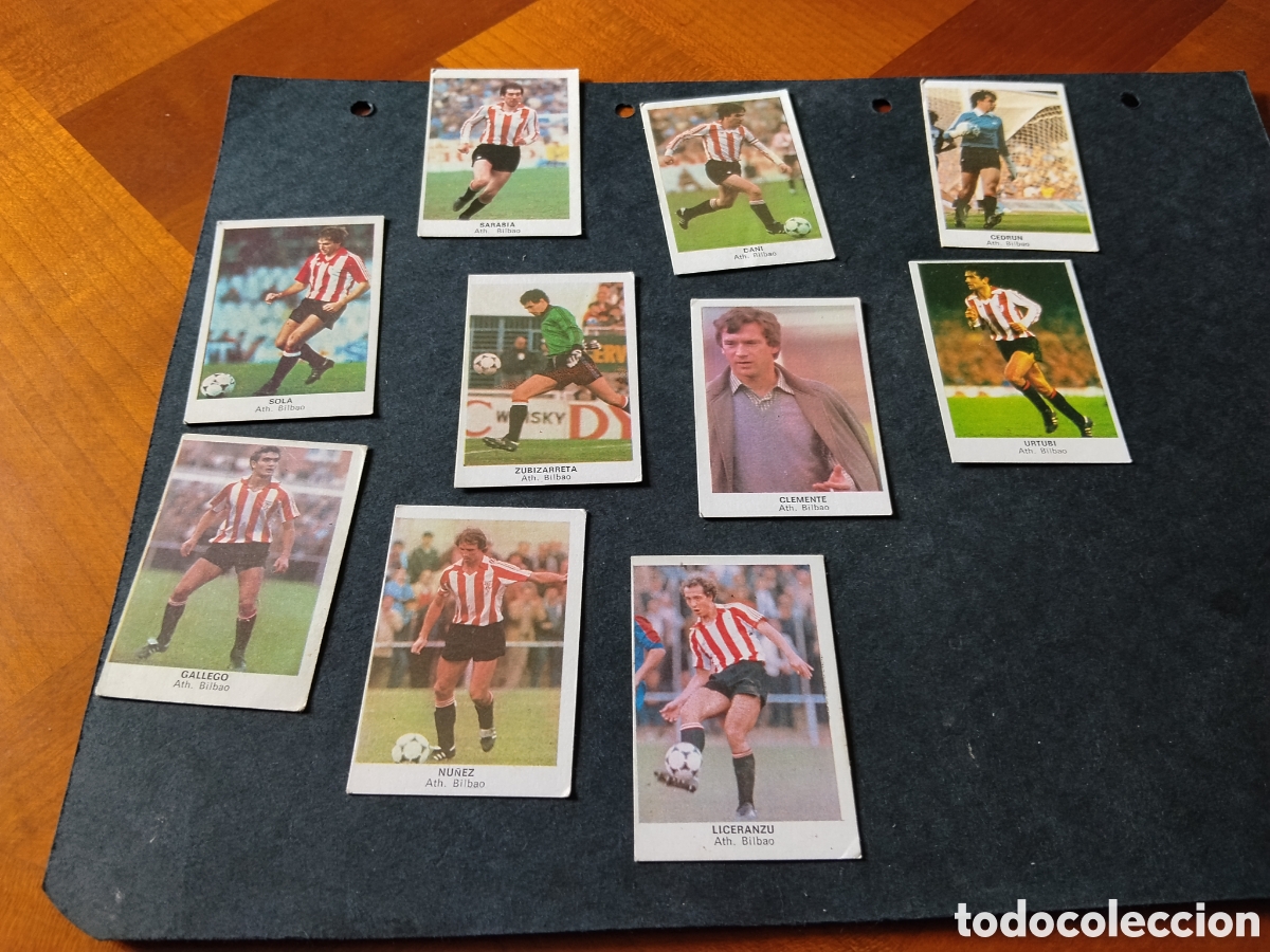 Cromos de Futebol: 11 Cromos Futbol, Athletic Bilbao , 84 , 1983 , Cromos Cano .
