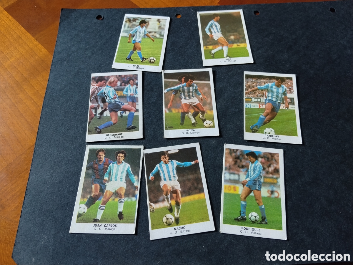 Cromos de f&uacute;tbol: 8 Cromos C.D. M&aacute;laga , 84 , 1983 , Cromos Cano