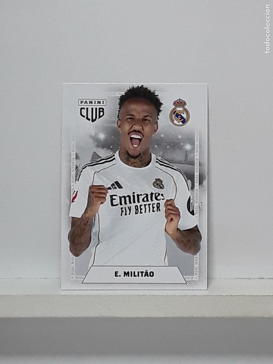 Cromos de f&uacute;tbol: CLUB REAL MADRID OFICIAL 2025 2026 25 26 ALBUM PANINI LIGA N 10 EDER MILITAO