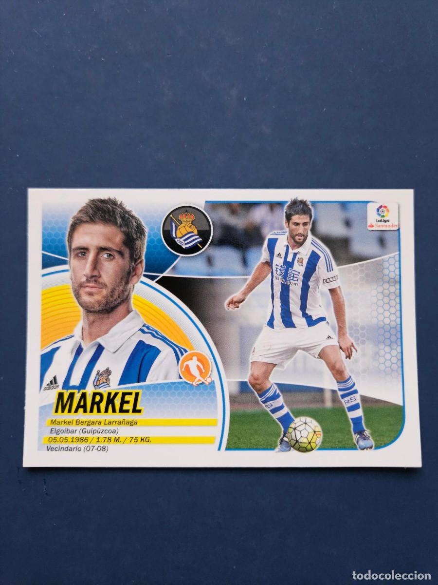 Cromos de f&uacute;tbol: N&ordm; 8 MARKEL REAL SOCIEDAD LOGO NUEVO LIGA ESTE 16 17 2016 2017 SIN PEGAR NUNCA PEGADO