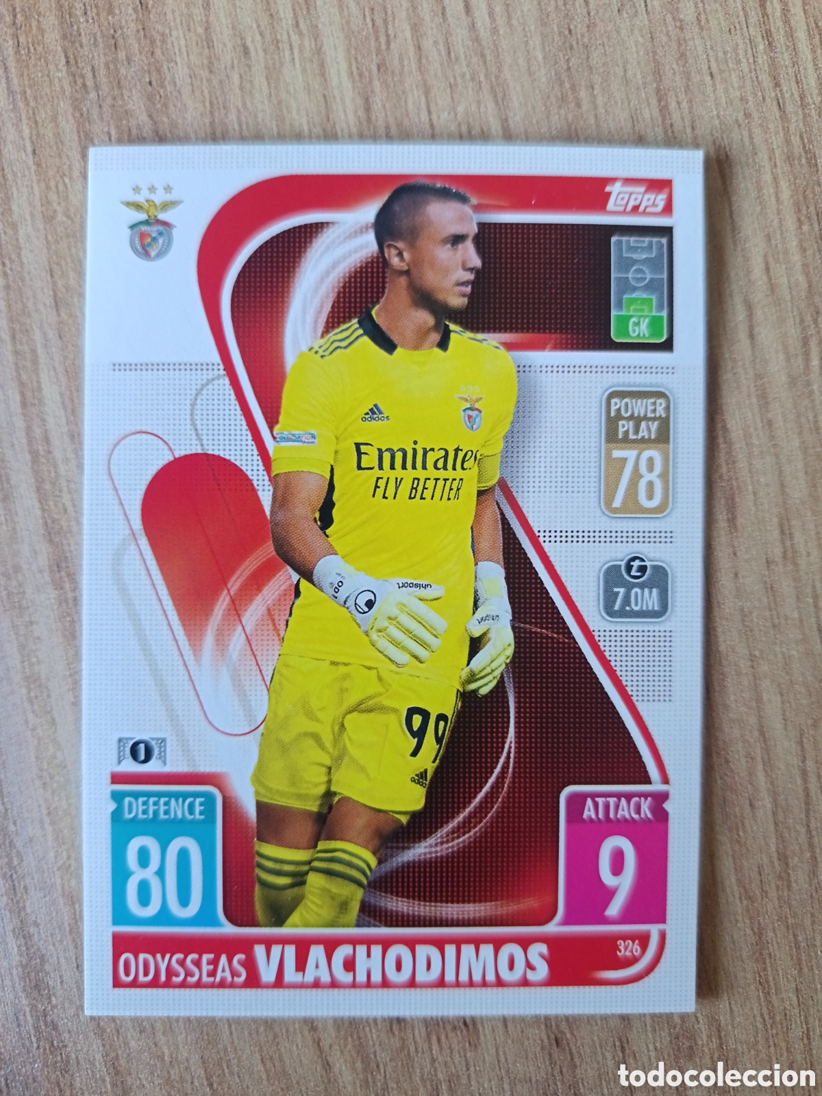 Cromos de f&uacute;tbol: 326 Vlachidimos CHAMPIONS LEAGUE MATCH ATTAX TOPPS 2021-2022 21-22