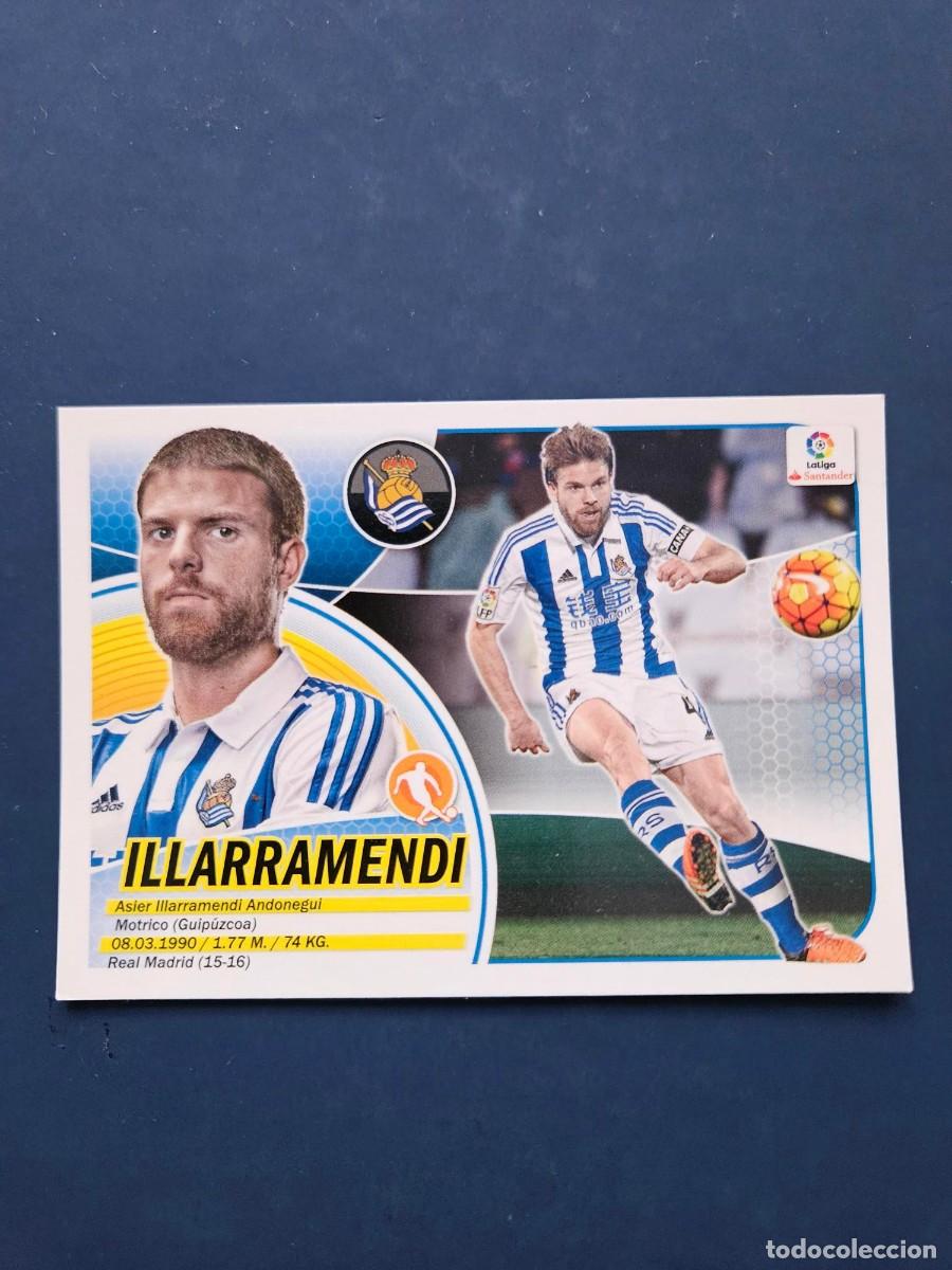Cromos de f&uacute;tbol: N&ordm; 9 ILLARRAMENDI REAL SOCIEDAD LOGO NUEVO LIGA ESTE 16 17 2016 2017 SIN PEGAR NUNCA PEGADO