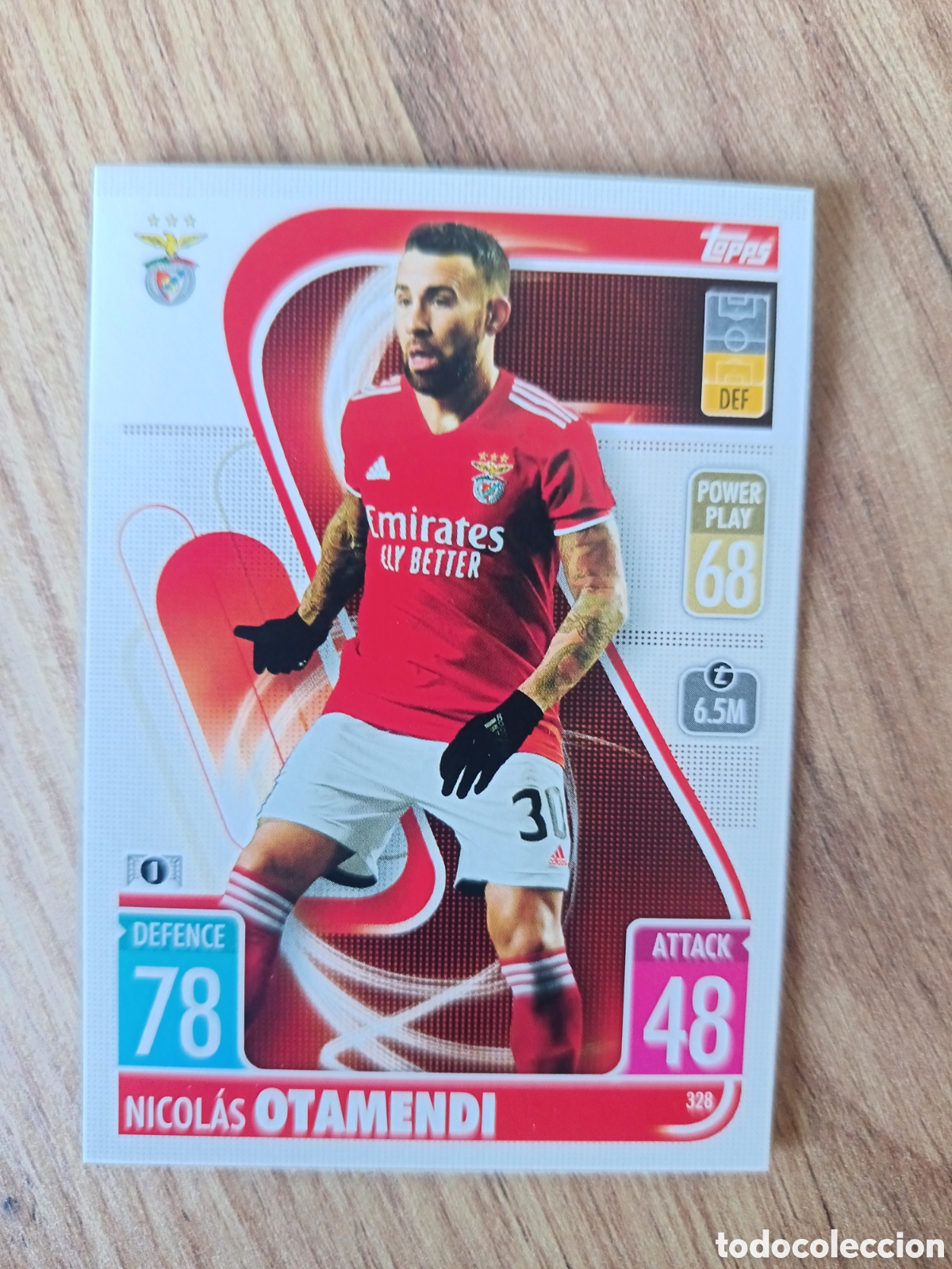 Cromos de f&uacute;tbol: 328 Otamendi CHAMPIONS LEAGUE MATCH ATTAX TOPPS 2021-2022 21-22