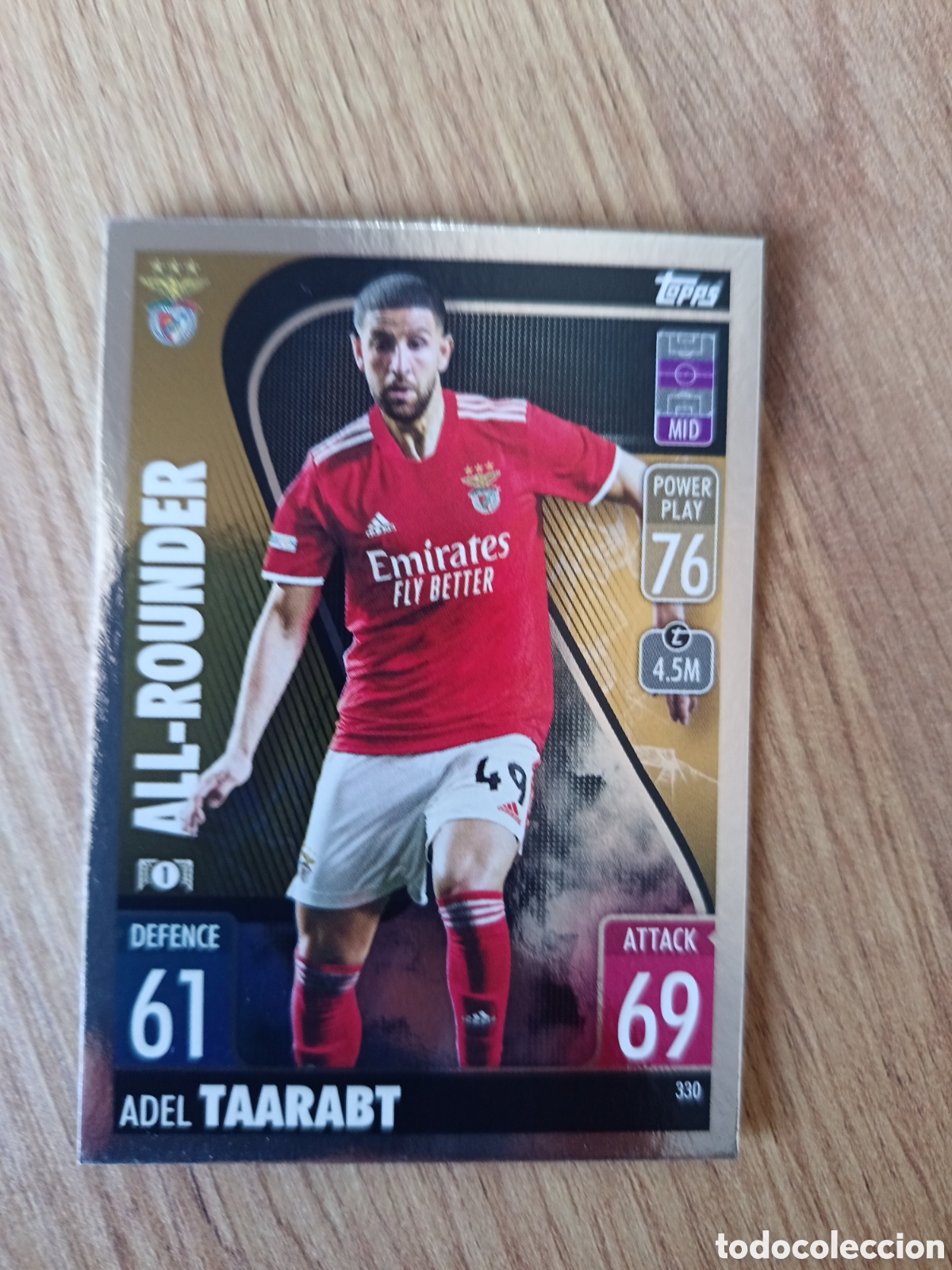 Cromos de f&uacute;tbol: 330 Taarabt CHAMPIONS LEAGUE MATCH ATTAX TOPPS 2021-2022 21-22