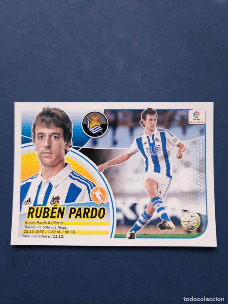 Cromos de f&uacute;tbol: N&ordm; 10 RUBEN PARDO REAL SOCIEDAD LOGO NUEVO LIGA ESTE 16 17 2016 2017 SIN PEGAR NUNCA PEGADO