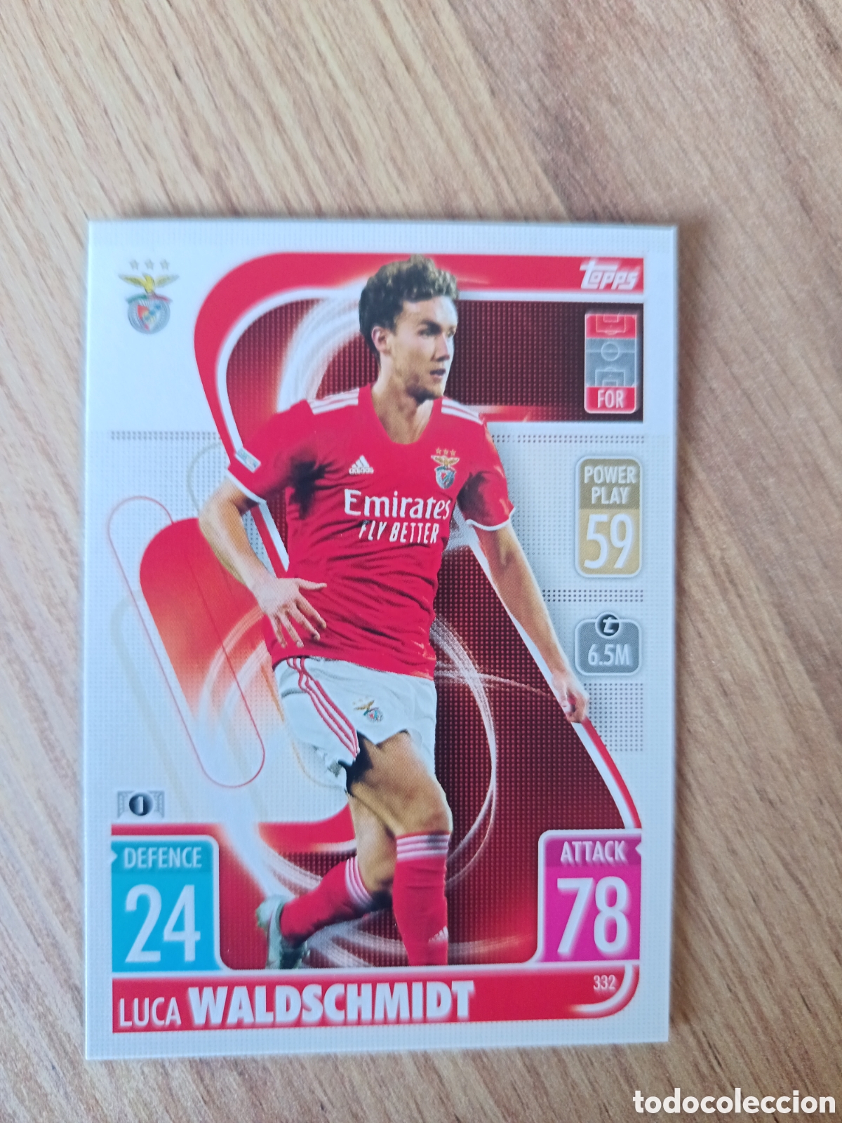 Cromos de f&uacute;tbol: 332 Waldschmidt CHAMPIONS LEAGUE MATCH ATTAX TOPPS 2021-2022 21-22