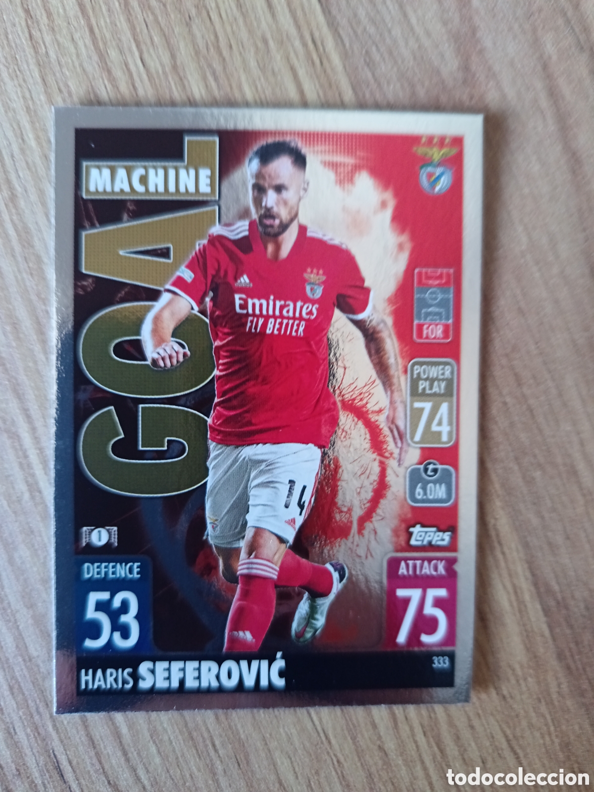Cromos de f&uacute;tbol: 333 Seferovic CHAMPIONS LEAGUE MATCH ATTAX TOPPS 2021-2022 21-22
