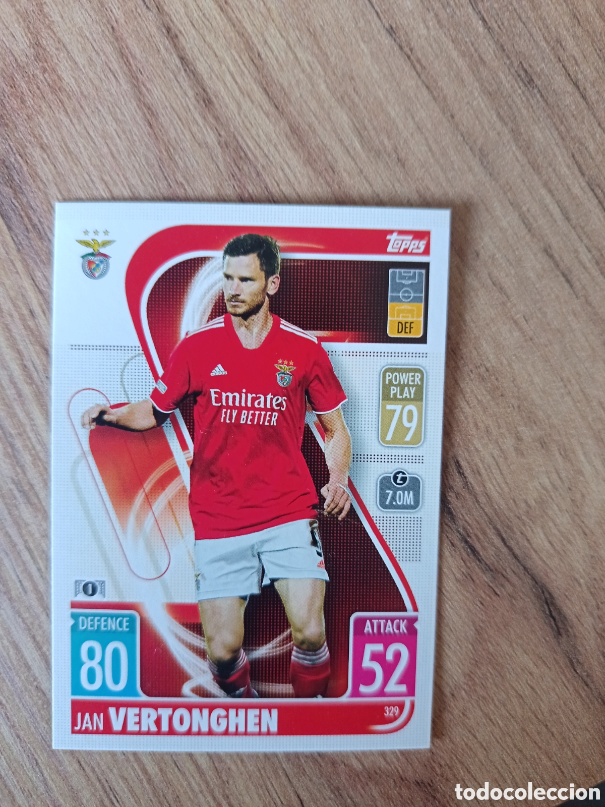 Football Stickers: 329 Vertonghen CHAMPIONS LEAGUE MATCH ATTAX TOPPS 2021-2022 21-22