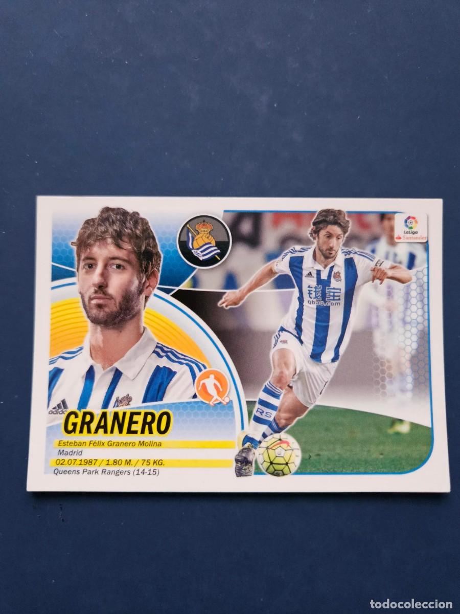 Fu&szlig;ball-Sticker: N&ordm; 11B GRANERO REAL SOCIEDAD LOGO NUEVO LIGA ESTE 16 17 2016 2017 SIN PEGAR NUNCA PEGADO