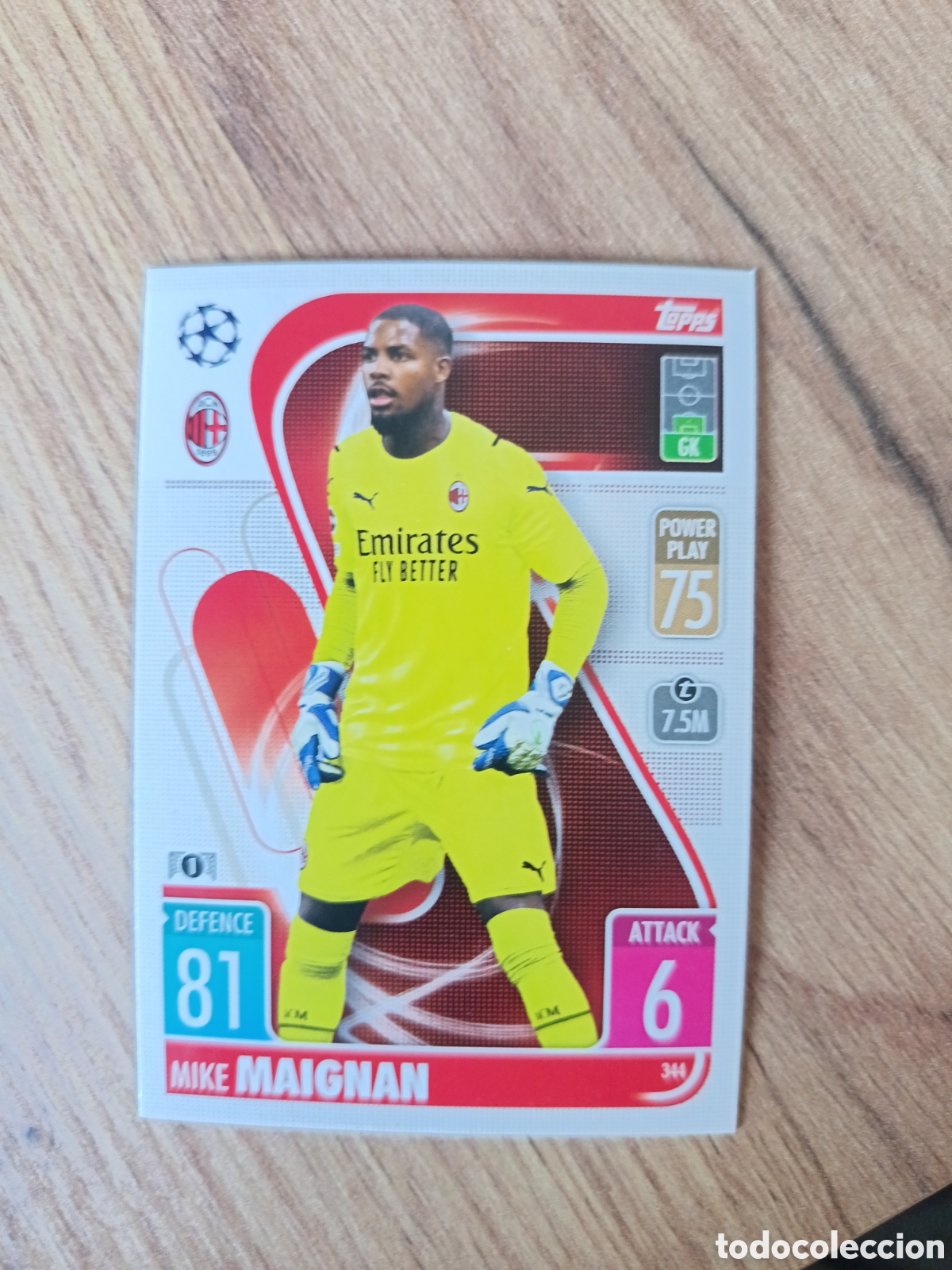 Fu&szlig;ball-Sticker: 344 Maignan CHAMPIONS LEAGUE MATCH ATTAX TOPPS 2021-2022 21-22