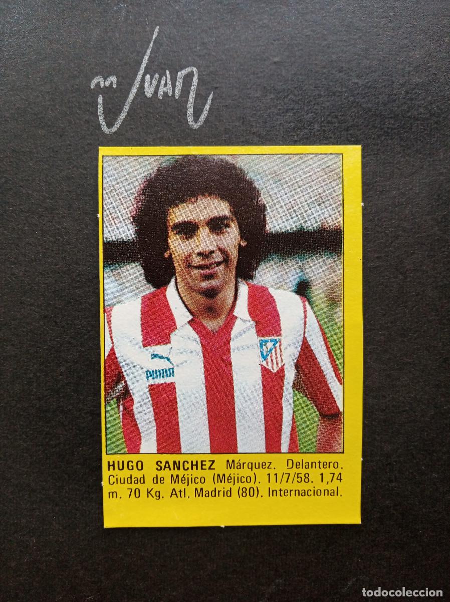 Fu&szlig;ball-Sticker: HUGO SANCHEZ ATLETICO MADRID MEXICO ⚽ M. ROLLAN &reg; 1983 1984 LIGA FUTBOL 83 84 SIN PEGAR NUNCA PEGADO