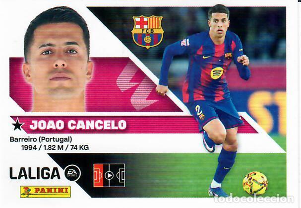 Cromos de f&uacute;tbol: CROMO PANINI LIGA ESTE 26 27 - N&ordm; 9 - JOAO CANCELO - BARCELONA