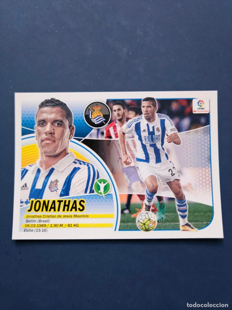 Cromos de f&uacute;tbol: N&ordm; 13B JONATHAS REAL SOCIEDAD LOGO NUEVO LIGA ESTE 16 17 2016 2017 SIN PEGAR NUNCA PEGADO