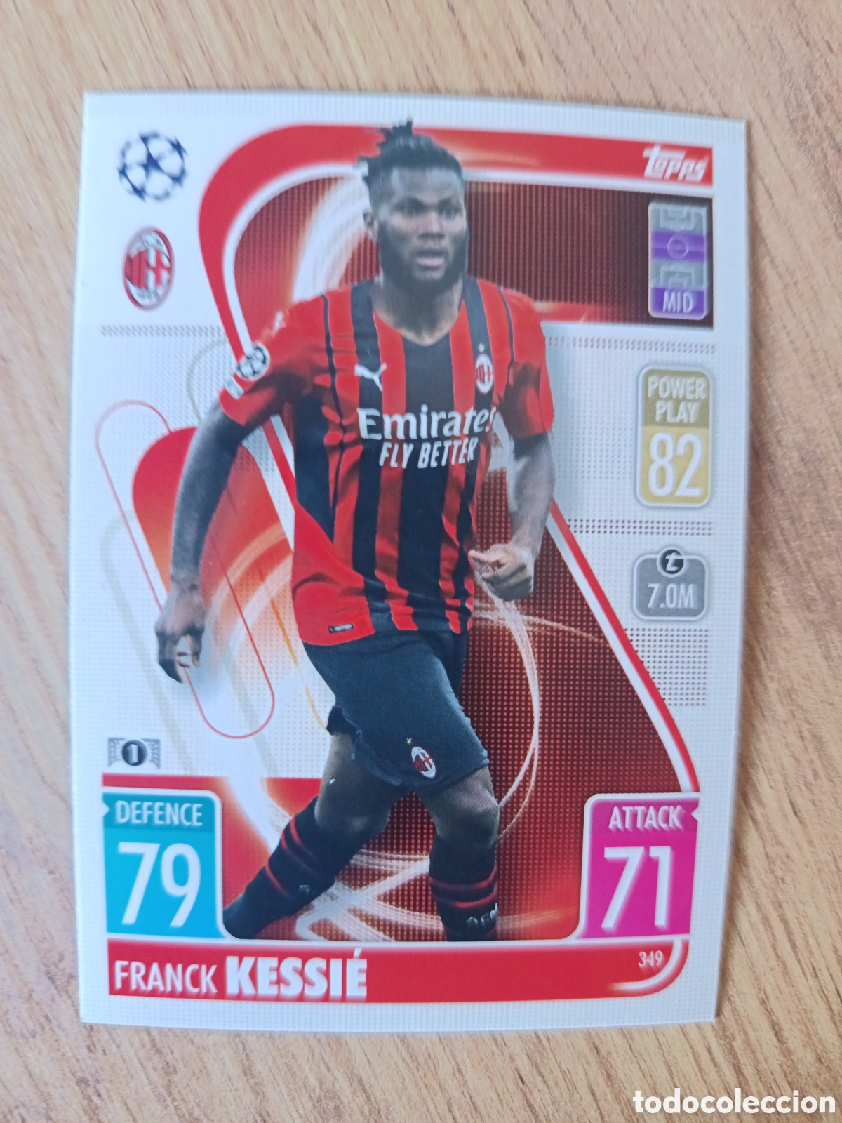 Cromos de f&uacute;tbol: 349 Kessie CHAMPIONS LEAGUE MATCH ATTAX TOPPS 2021-2022 21-22