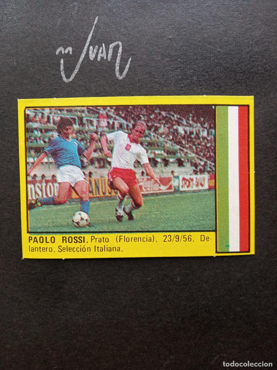 Cromos de f&uacute;tbol: PAOLO ROSSI ITALIA JUVENTUS AC MILAN ⚽ ROLLAN &reg; 1983 1984 LIGA FUTBOL 83 84 SIN PEGAR NUNCA PEGADO