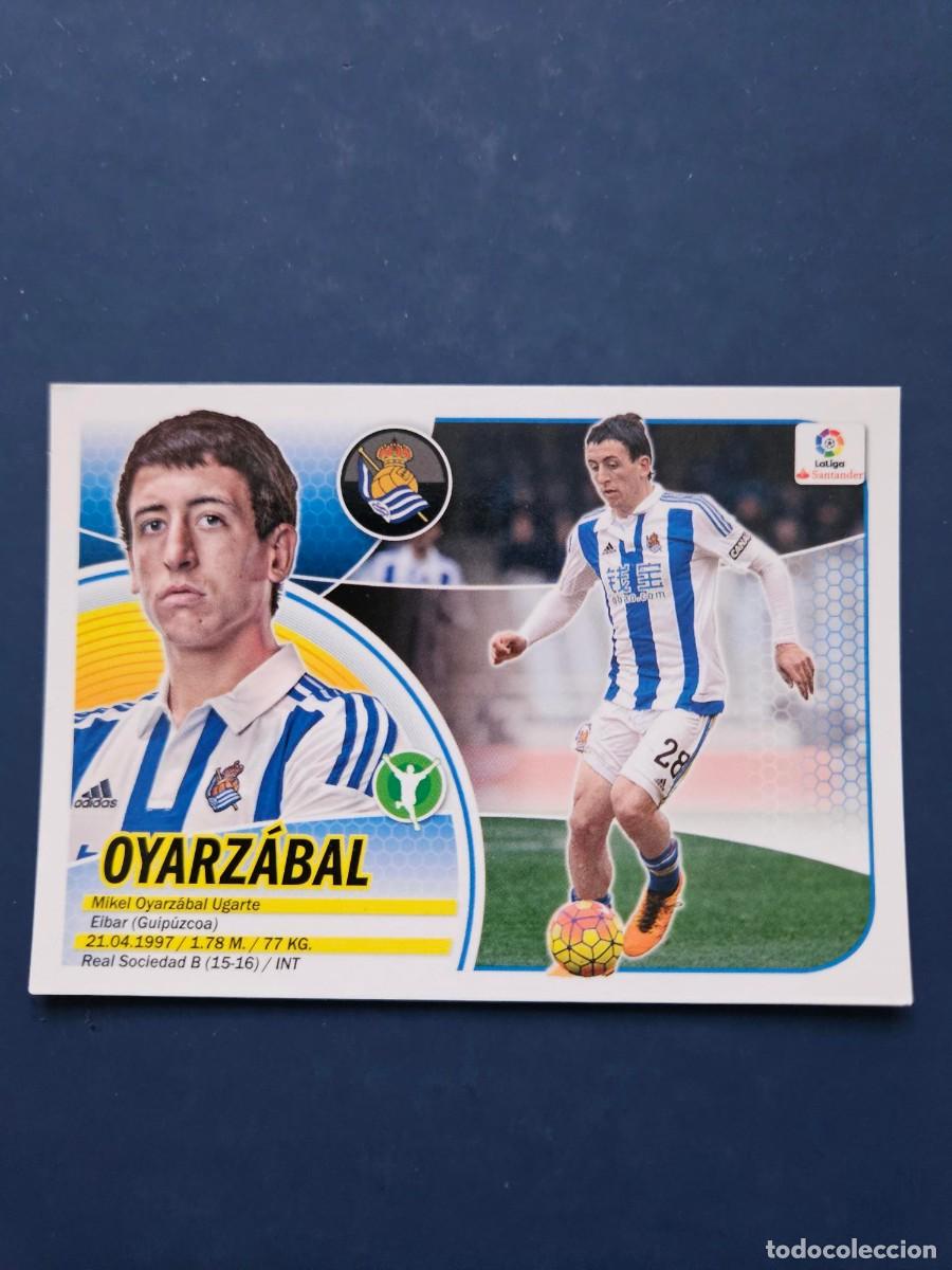 Cromos de f&uacute;tbol: N&ordm; 14 OYARZABAL REAL SOCIEDAD LOGO NUEVO LIGA ESTE 16 17 2016 2017 SIN PEGAR NUNCA PEGADO