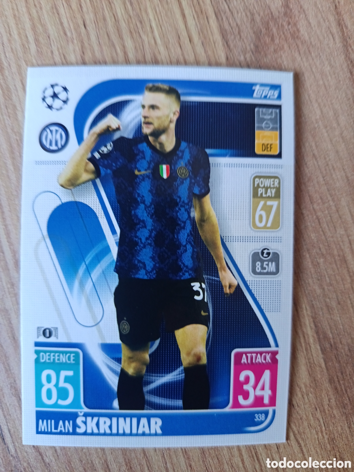 Fu&szlig;ball-Sticker: 338 Skriniar CHAMPIONS LEAGUE MATCH ATTAX TOPPS 2021-2022 21-22