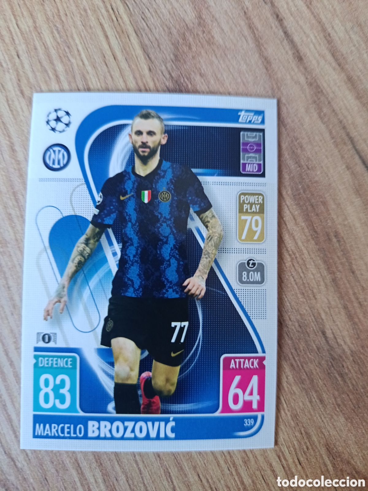 Cartes &agrave; collectionner de Football: 339 Brozovic CHAMPIONS LEAGUE MATCH ATTAX TOPPS 2021-2022 21-22