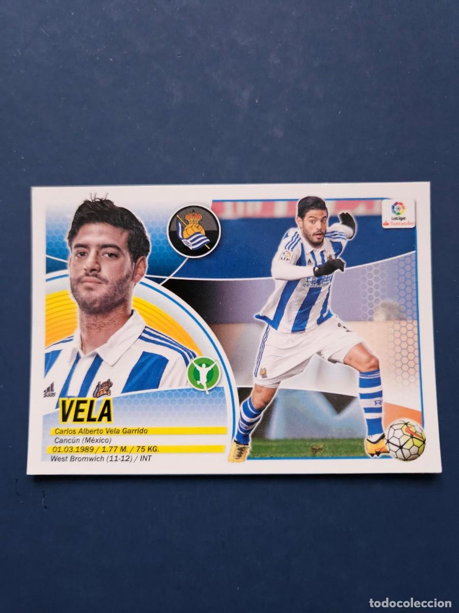 Cromos de f&uacute;tbol: N&ordm; 15 VELA REAL SOCIEDAD LOGO NUEVO LIGA ESTE 16 17 2016 2017 SIN PEGAR NUNCA PEGADO