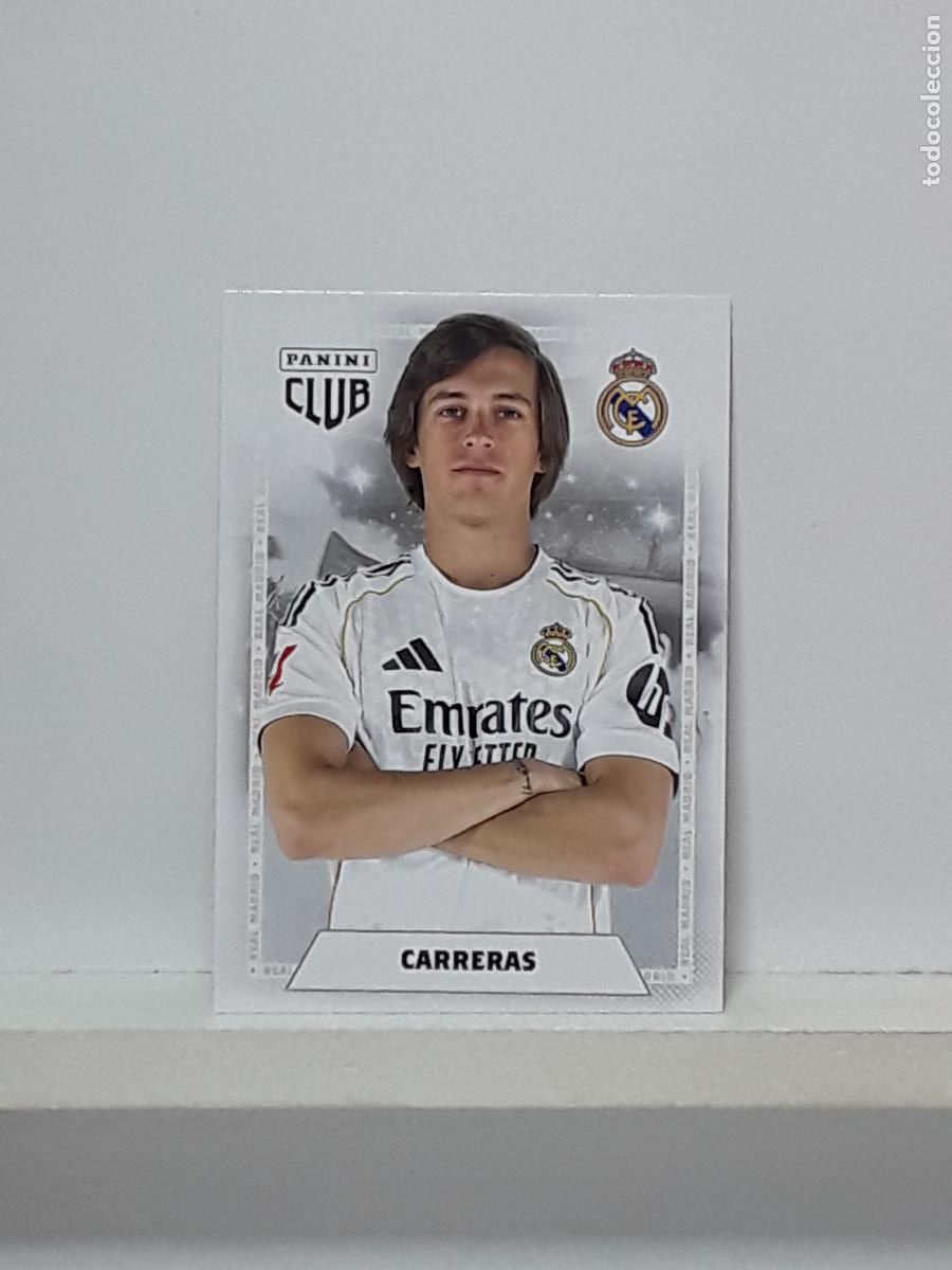 Cromos de f&uacute;tbol: CLUB REAL MADRID OFICIAL 2025 2026 25 26 ALBUM PANINI LIGA N 15 ALVARO CARRERAS