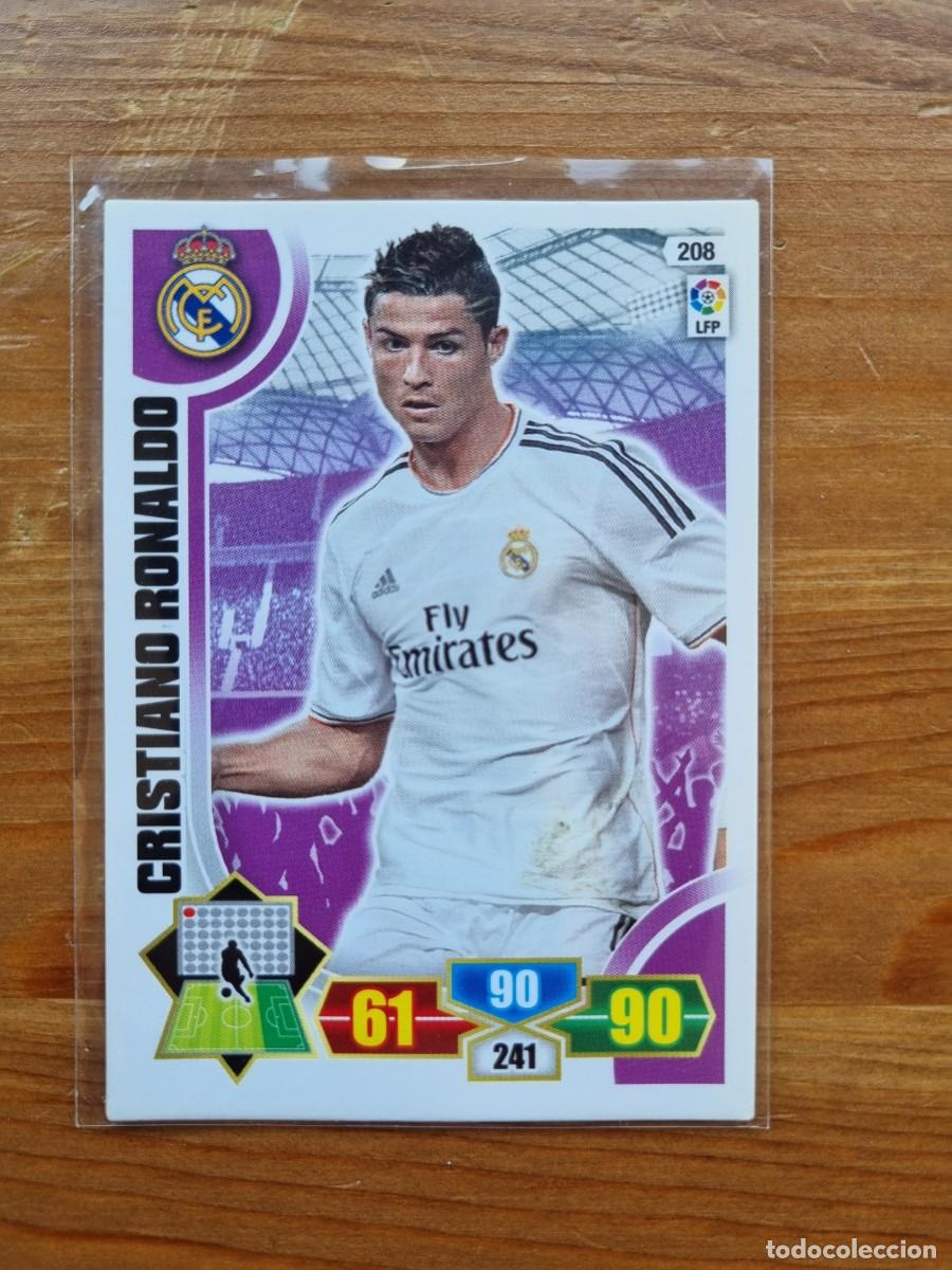 Cromos de f&uacute;tbol: 208 CRISTIANO RONALDO (Real Madrid CF). Liga 2013 2014 13 14 Adrenalyn XL